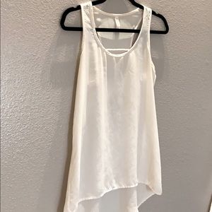 White Tank Top Blouse